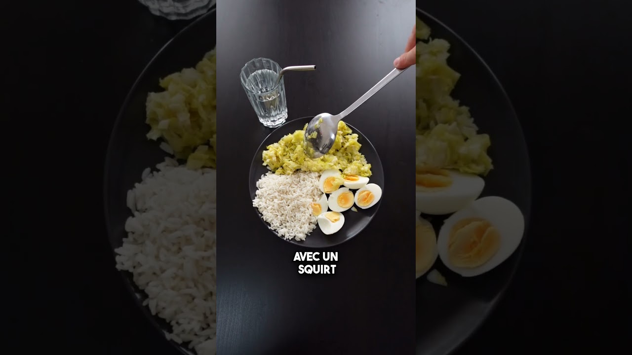 Une idée d'assiette type pour un rééquilibrage alimentaire et une perte de poids réussis #perdre20kg