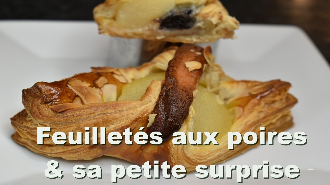 Dessert express : Poires feuilletées et leur surprise fondante.