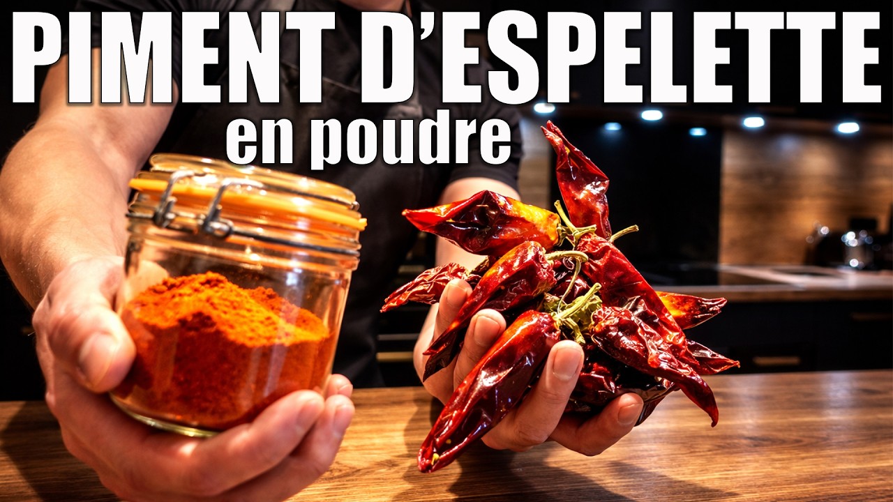 Piment d’Espelette en poudre 🌶️ du jardin à la cuisine : récolte, séchage et transformation