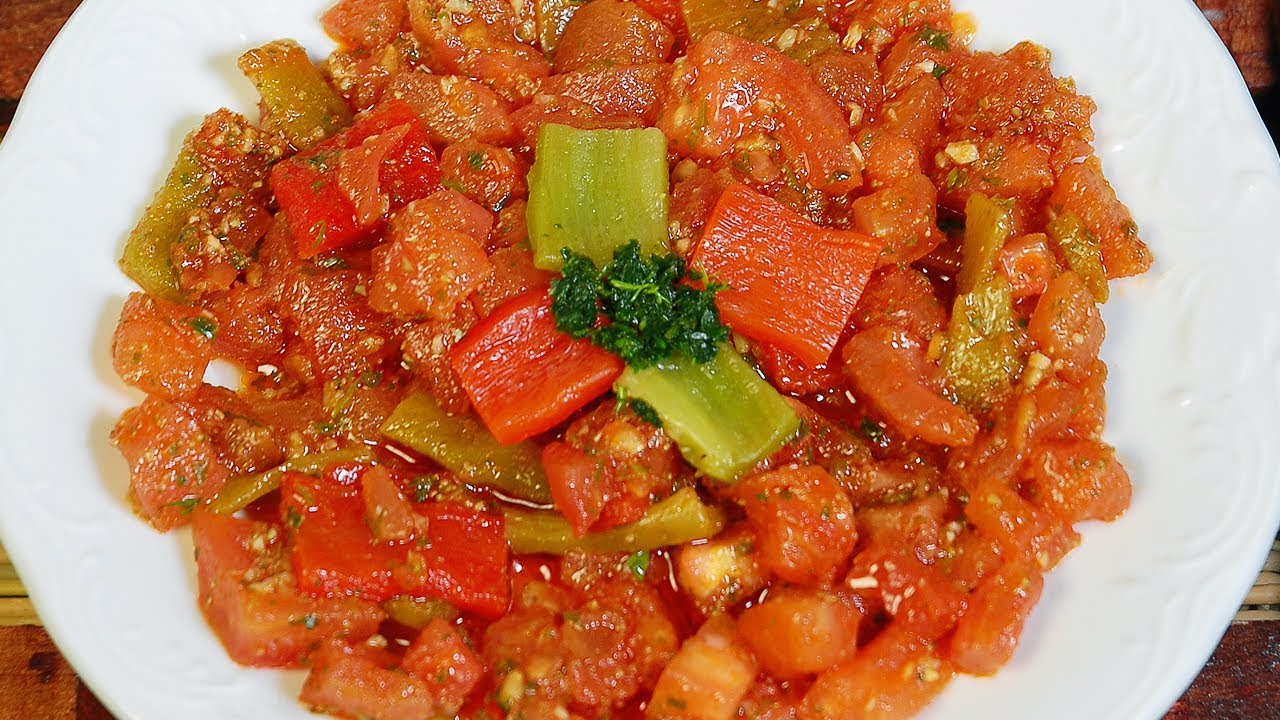 Taktouka - Salade de Tomates et Poivrons