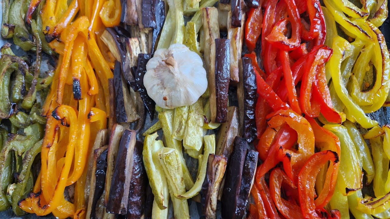 Légumes grillés et marinés à l’huile d’olive ☀️ Si simple, si bon 🤤