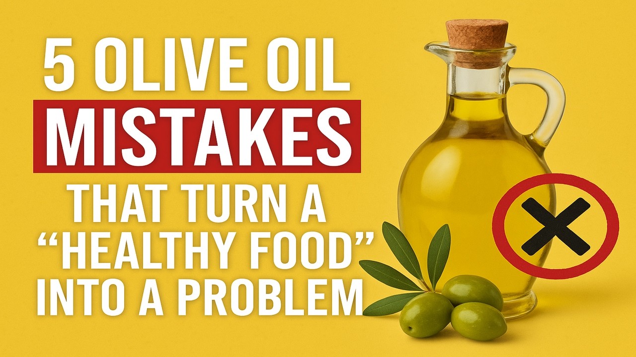 5 Olive Oil Mistakes That Turn a “Healthy Food” Into a Problem