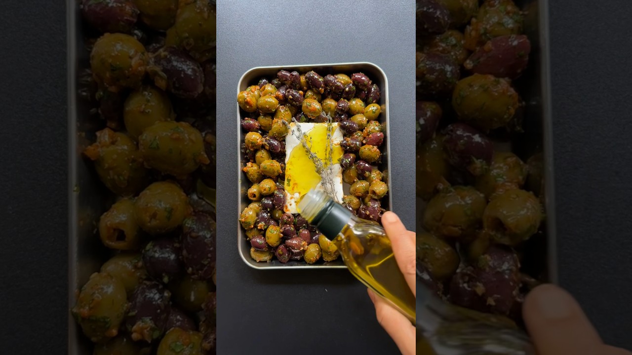 Olives à la marocaine et Fêta rôties