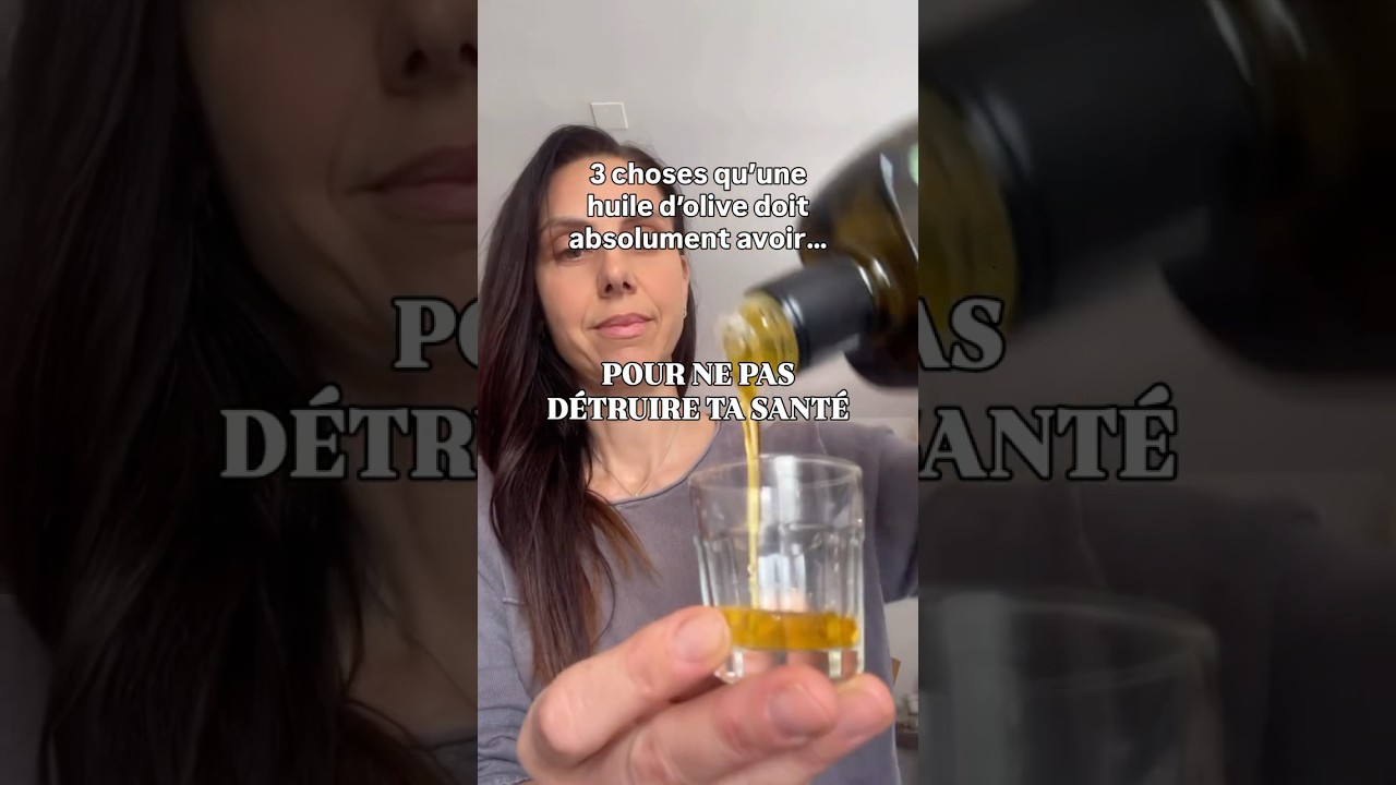 ⚠️Attention: 50 % des huiles “extra vierge” ne respectent pas la vraie norme santé! Et cela fait mal