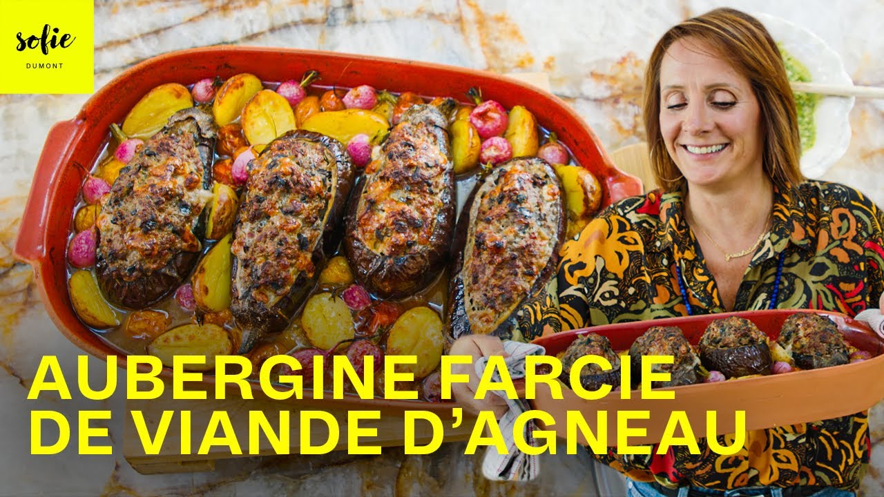 Savoureuses aubergines farcies de viande d'agneau et de sauce tomate | Sofie Dumont