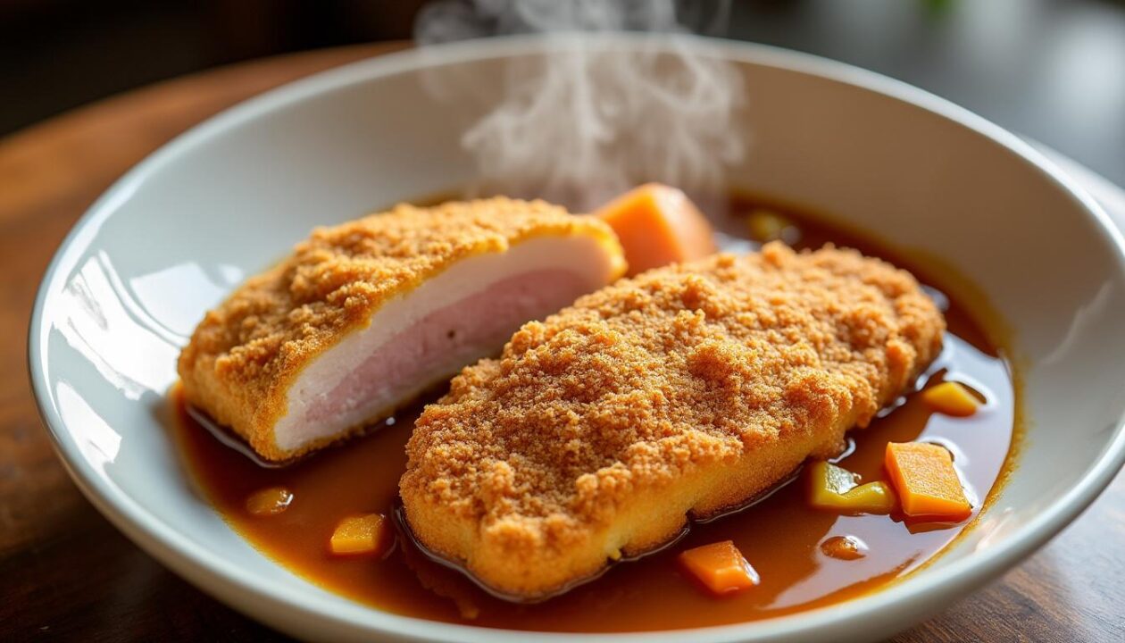 savourez le katsu curry japonais : une recette facile et rapide alliant poulet croustillant pané et sauce curry riche pour un plat réconfortant à adopter dès maintenant.