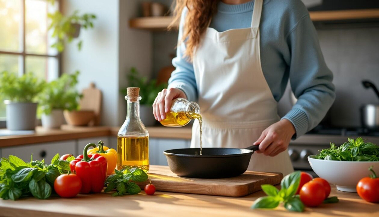 découvrez comment passer à une cuisine saine et savoureuse en utilisant uniquement de l'huile d'olive, grâce aux conseils éclairés des nutritionnistes qui ont transformé ma façon de cuisiner.