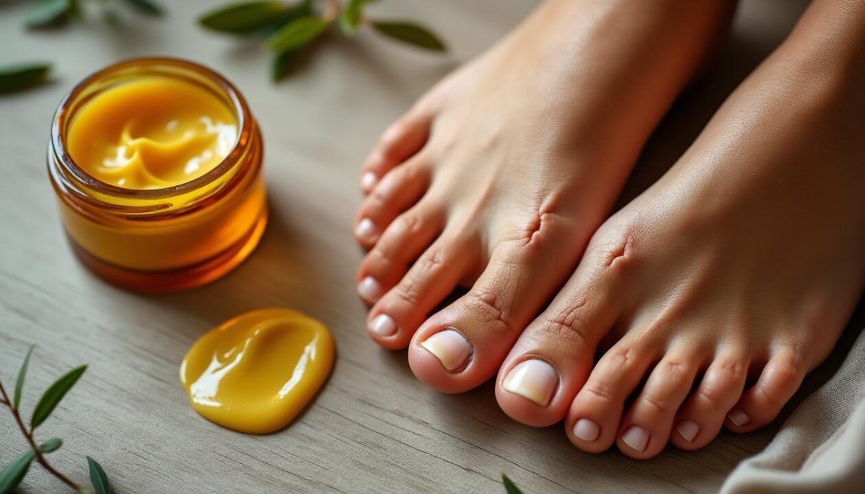 découvrez notre baume express à l’huile d’olive, spécialement formulé pour réparer et soulager instantanément les pieds secs, fissurés ou douloureux. retrouvez des pieds doux et confortables rapidement.